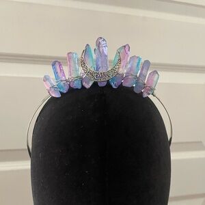 Iridescent Crystal Headband mermaid festival rave